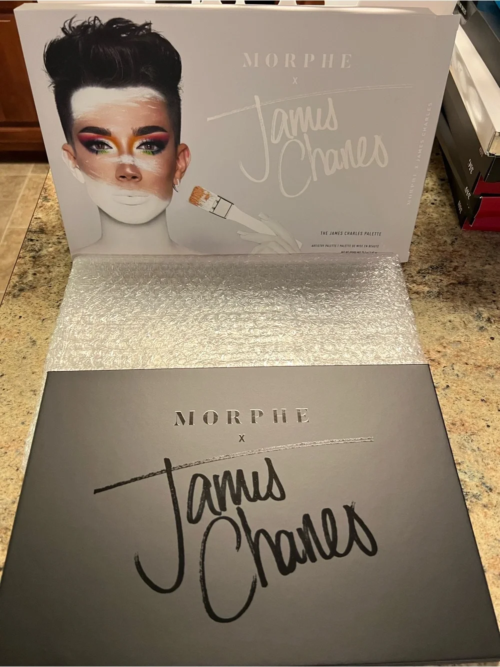 Morphe Eyeshadow Palette with Multicolored Cover Art- James Charles